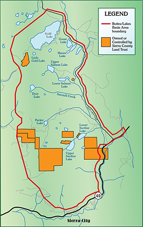 Sierra Buttes Map